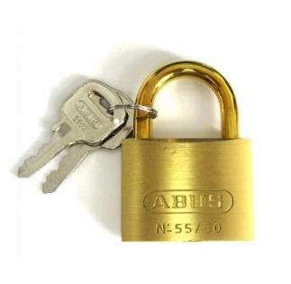 Abus Marine Padlock - Brass - Keyed Different - Clasp Clearance 1/2" Vertical x 5/8" Horizontal