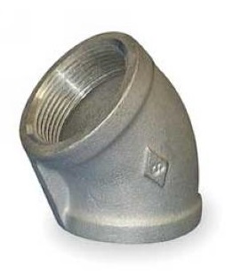 Elbow Fitting - 45 Degree FNPT- Type 316 Stainless - 3/4"