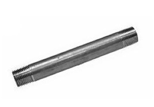 Pipe Nipple - NPT 1-1/2" Diameter - Type 316 Stainless - 4"