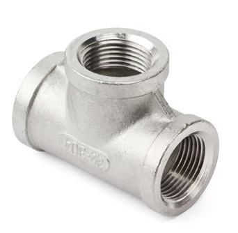 Tee Pipe Fitting - Type 316 Stainless - 3/8"