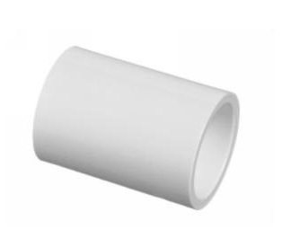 Slip Coupling - Schedule 40 White PVC - 1"