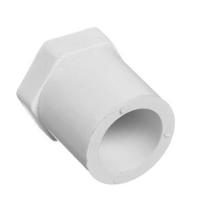 Slip Plug - Schedule 40 White PVC - 1/2"