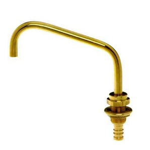Fynspray WS66 Spout - Polished Brass Spout