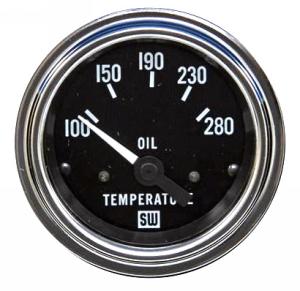Stewart Warner Oil Temperature Gauge - Electric