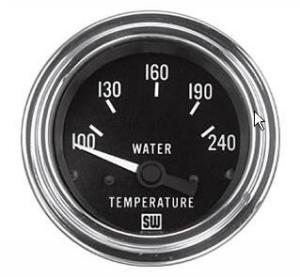 Stewart Warner Water Temperature Gauge - Electric