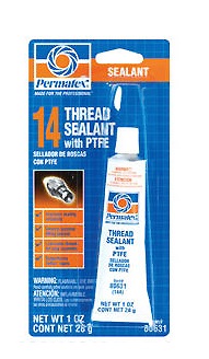 Permatex 80631 Economical General-Purpose Thread Sealant with PTFE 1oz Tube