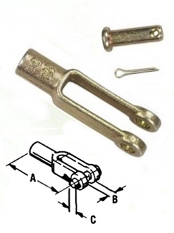 Morse Cable Clevis Kit - 30 Series - 1/4" Pin