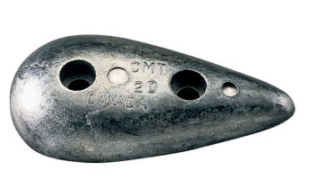 Teardrop Hull Zinc Anode - Small