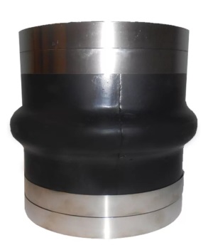 Exhaust Bellows - Hump Hose - Black Rubber - 3.5" x 3"