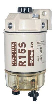 Fuel Filter/Water Separator - 8.3" x 4" x 4" - Flow Rate 15 GPH