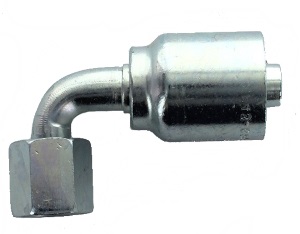 Female JIC 37° - Swivel - 90° Elbow - 1/2" JIC - 1/2" Hose ID