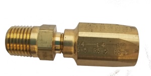 Male NPTF Pipe - Rigid - 1/4" NPT - 1/4" Hose ID