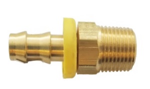 Male NPTF Pipe - Rigid - 3/8" NPT - 3/8" Hose ID