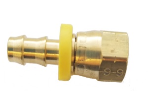 Female SAE 45° - Swivel - 3/8" SAE - 3/8" Hose ID