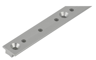 T-Track - Clear Anodized Aluminum - 1" x 2 Ft