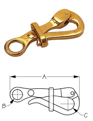 Sea-Dog Pelican Hooks - Bronze