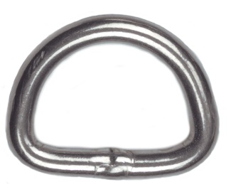Bainbridge "D" Ring - Stainless Steel - 1" x 3/16"