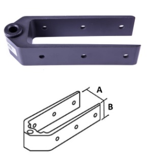 SeaSure Bottom Rudder Gudgeon - Aluminum