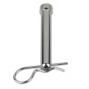 Schaefer 81-49 Rudder Pin with Clip - J24 Type - Stainless Steel