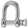 "D" Shackle - High Resistance - Stainless Steel - 1/4"