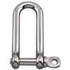 Stainless Long "D" Shackle - 1/2"