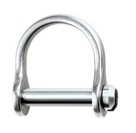 Ronstan Wide "D" Shackle - Slotted Pin - Stainless Steel - 1/8"