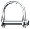 Ronstan Wide "D" Shackle - Slotted Pin - Stainless Steel - 1/8"