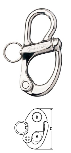 Snap Shackle - Fixed Bail - Stainless Steel - 1"