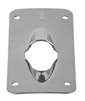 Exit Plate - Stainless Steel - Curved - 3/4"