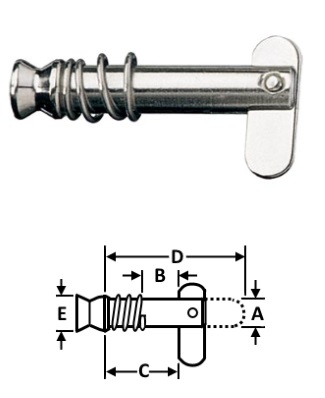 Toggle Pin - Stainless Steel - RF115 x 1/2