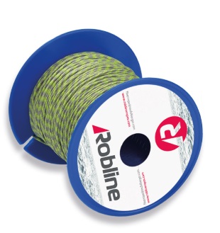 Whipping Line - Robline Opti Dinghy Lashing - Lime / Silver - 3/64"