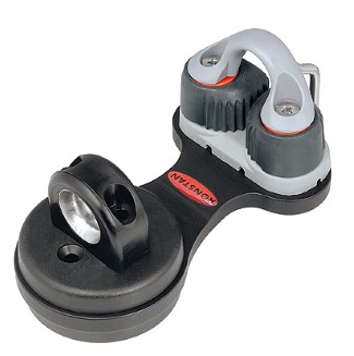 Ronstan Medium Swivel Base with Dead Eye & Cleat