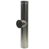 Dickinson Flue Pipe with Barometric Damper - Stainless Steel