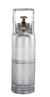 Vertical Propane Tank - Aluminum - 6 Lbs