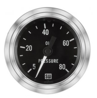 5-80 PSI Oil Pressure Gauge - Mechanical