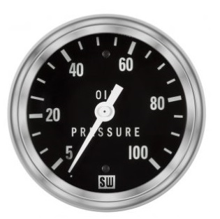 5-100 PSI Oil Pressure Gauge - Mechanical