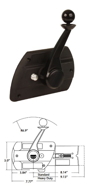 Teleflex Morse "MV-3" Side-Mount Engine Control