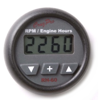 EH60 Digital Engine Hours/Elapsed Time Gauge - Round