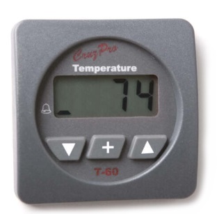 T60 Digital Water Temperature Gauge - Square Face