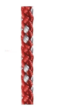 Robline 8-Plaited Dinghy - Double Braid Polyester - Red - 5/32"