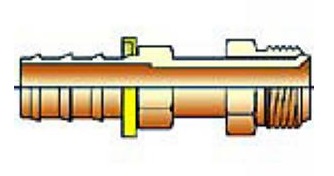 Male Inverted SAE 45° - Swivel - 3/16" SAE - 1/4" Hose ID