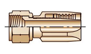 Female SAE 45° - Swivel - 3/8" SAE - 5/16" Hose ID