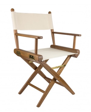 Deck Chair - Folding Teak & Canvas - Natural