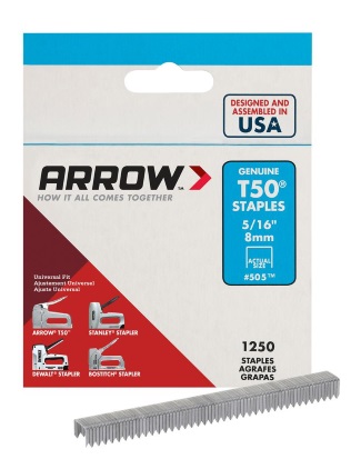 Staple Packs - Arrow T-50 Galvanized Steel - 5/16"