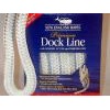 Premium Double Braid Dock Line - White Nylon - 3/8" x 15ft