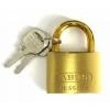Abus Marine Padlock - Brass - Keyed Different - Clasp Clearance 1-1/16" Vertical x 1" Horizontal