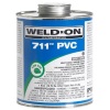 "Weld-On 711 PVC" Plastic Pipe Cement - Schedule 80 - 16 oz. Can