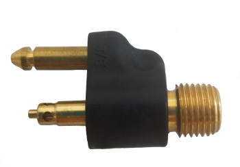 Brass Threaded Male Tank Fuel Line Connector - 1/4" NPT