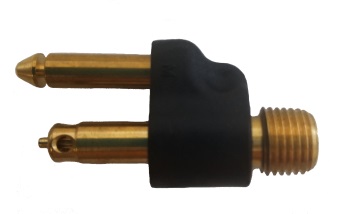 Brass Threaded Male Tank Fuel Line Connector - 1/4" NPT