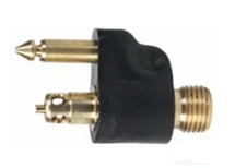 Brass Threaded Male Tank Fuel Line Connector - 1/4" NPT